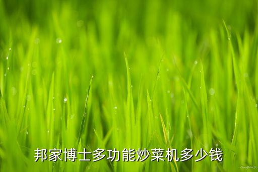 邦家博士智能炒菜機(jī)，邦家博士多功能炒菜機(jī)多少錢