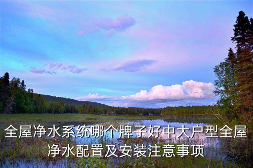 全屋凈水系統(tǒng)哪個牌子好中大戶型全屋凈水配置及安裝注意事項