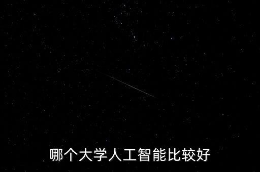 哪個大學(xué)人工智能比較好