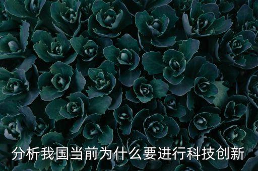 分析我國當(dāng)前為什么要進(jìn)行科技創(chuàng)新