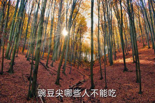 豌豆尖哪些人不能吃