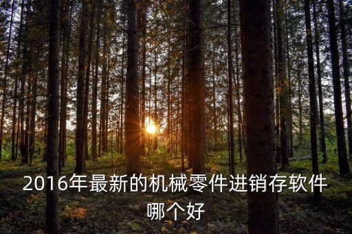 2016年最新的機(jī)械零件進(jìn)銷存軟件哪個(gè)好
