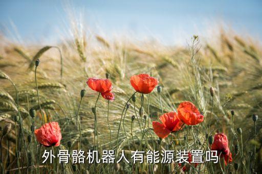外骨骼機(jī)器人有能源裝置嗎