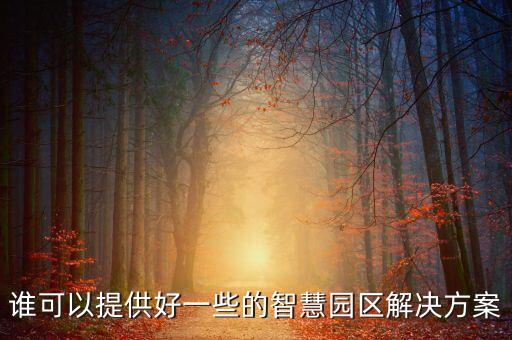 誰可以提供好一些的智慧園區(qū)解決方案