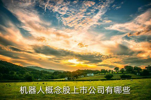 機(jī)器人概念股上市公司有哪些