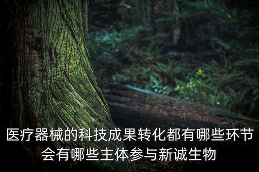 醫(yī)療器械的科技成果轉(zhuǎn)化都有哪些環(huán)節(jié)會(huì)有哪些主體參與新誠(chéng)生物