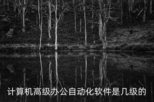 計算機高級辦公自動化軟件是幾級的