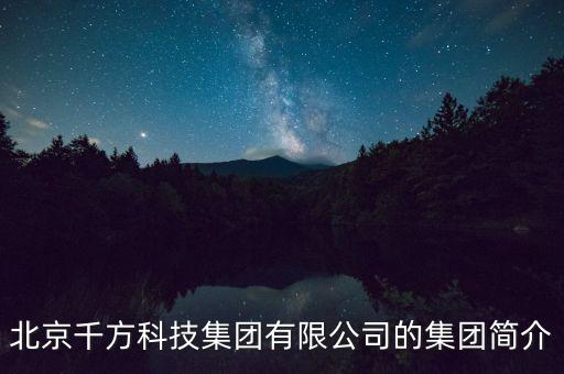 北京千方科技集團有限公司的集團簡介