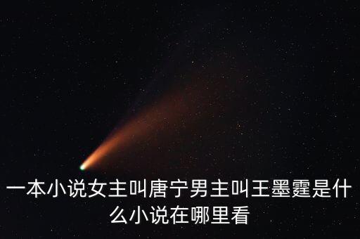 一本小說(shuō)女主叫唐寧男主叫王墨霆是什么小說(shuō)在哪里看