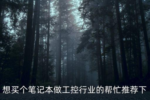 想買個(gè)筆記本做工控行業(yè)的幫忙推薦下