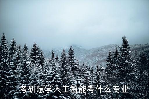 人工智能方向考研考什么專業(yè)，想學(xué)人工智能的話研究生要怎么選擇專業(yè)