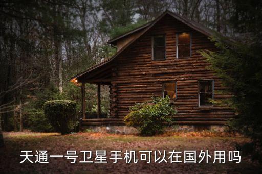 天通一號(hào)衛(wèi)星手機(jī)可以在國(guó)外用嗎