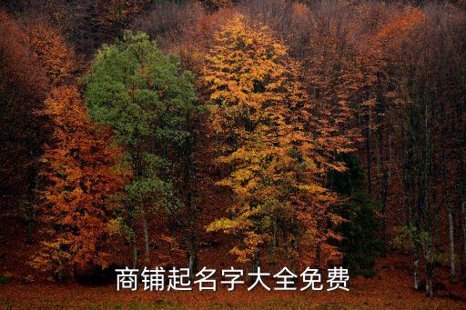 店鋪起名大全免費(fèi)取名2021年，商鋪起名字大全免費(fèi)
