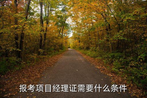 考項(xiàng)目經(jīng)理證書的條件，項(xiàng)目經(jīng)理證考試有什么要求