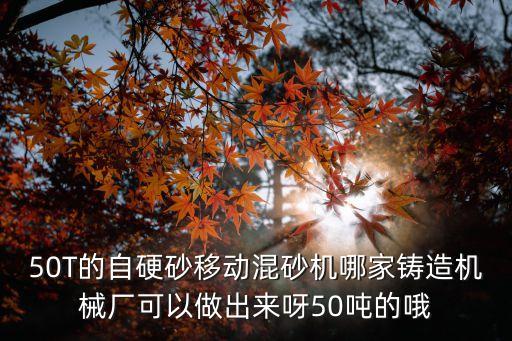 50T的自硬砂移動(dòng)混砂機(jī)哪家鑄造機(jī)械廠可以做出來(lái)呀50噸的哦