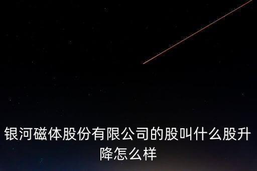 銀河磁體公司簡(jiǎn)介，銀河磁體股份有限公司的股叫什么股升降怎么樣