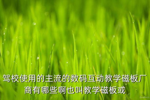 駕校使用的主流的數(shù)碼互動(dòng)教學(xué)磁板廠商有哪些啊也叫教學(xué)磁板或