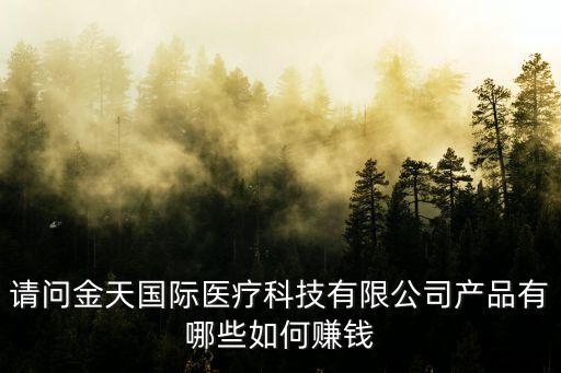 請(qǐng)問(wèn)金天國(guó)際醫(yī)療科技有限公司產(chǎn)品有哪些如何賺錢