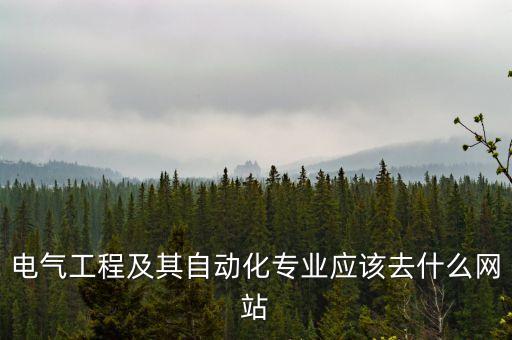 電氣工程及其自動(dòng)化專業(yè)應(yīng)該去什么網(wǎng)站