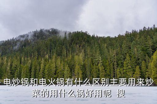 推薦電炒鍋，電炒鍋和電火鍋有什么區(qū)別主要用來炒菜的用什么鍋好用呢  搜