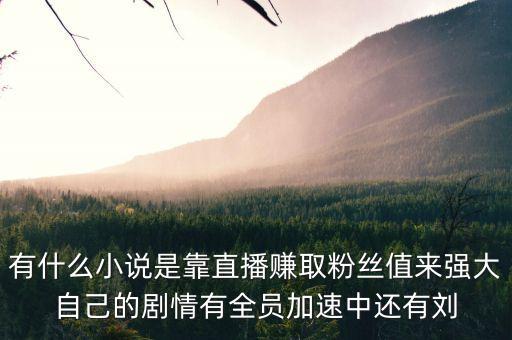 有什么小說是靠直播賺取粉絲值來強(qiáng)大自己的劇情有全員加速中還有劉