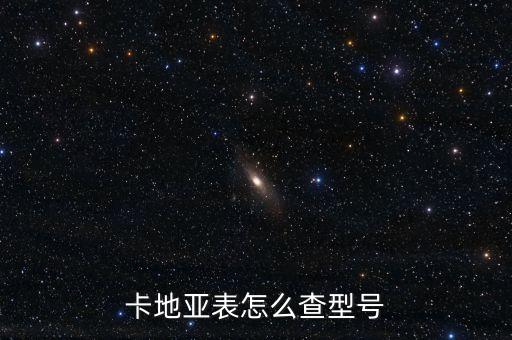 卡地亞表怎么查型號