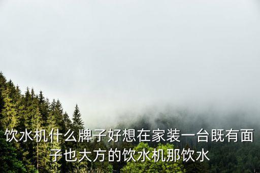 飲水機什么牌子好想在家裝一臺既有面子也大方的飲水機那飲水