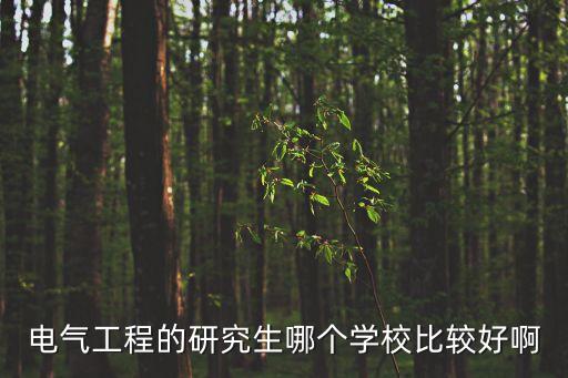 電氣工程研究生院校排名，電氣工程考研高校排名