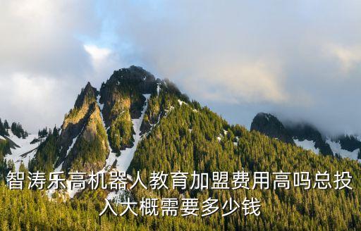 機器人培訓(xùn)加盟費用，智濤樂高機器人教育加盟費用高嗎總投入大概需要多少錢