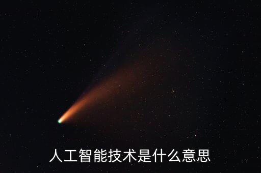 人工智能技術(shù)是什么意思