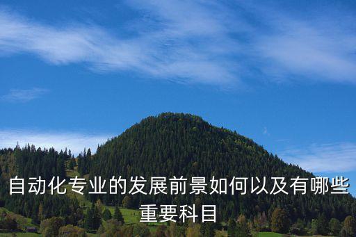 自動化專業(yè)的發(fā)展前景如何以及有哪些重要科目