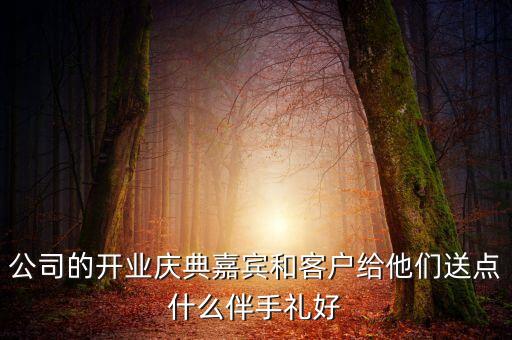 公司的開業(yè)慶典嘉賓和客戶給他們送點什么伴手禮好