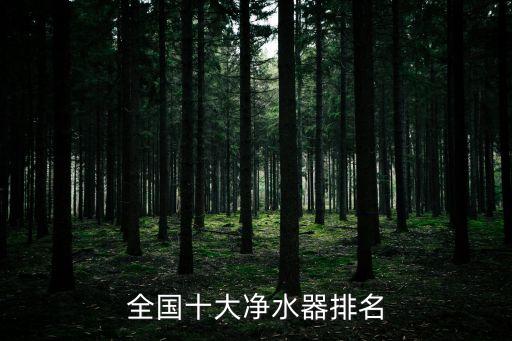 全國十大凈水器排名