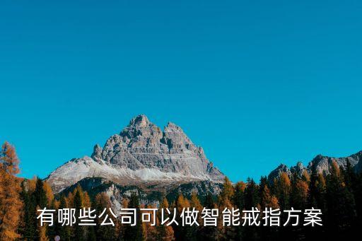 能打電話的智能戒指，智能戒指有哪些功能