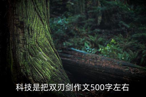科技是把雙刃劍作文500字左右