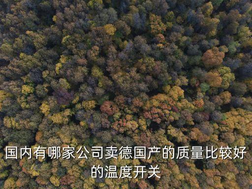 國(guó)內(nèi)有哪家公司賣德國(guó)產(chǎn)的質(zhì)量比較好的溫度開(kāi)關(guān)