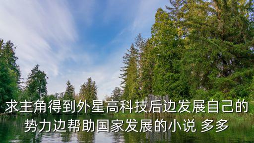 求主角得到外星高科技后邊發(fā)展自己的勢(shì)力邊幫助國(guó)家發(fā)展的小說(shuō) 多多