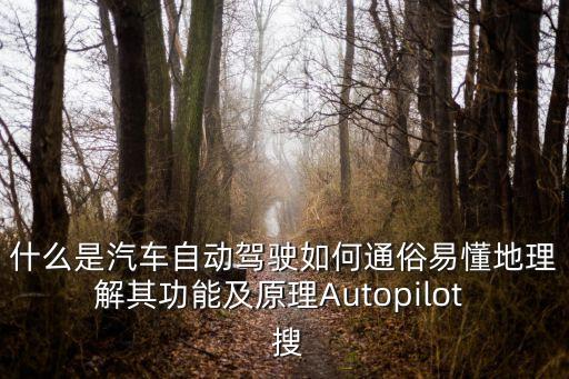 什么是汽車自動(dòng)駕駛?cè)绾瓮ㄋ滓锥乩斫馄涔δ芗霸鞟utopilot  搜