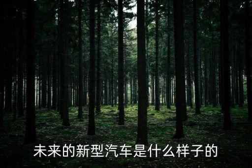 未來的新型汽車是什么樣子的
