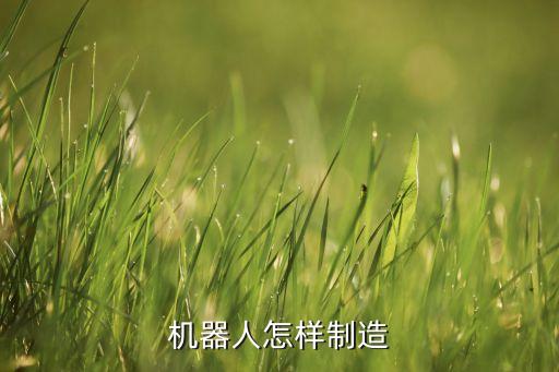 機(jī)器人怎樣制造