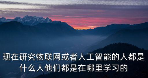 人工智能研究人員，研究人工智能需要什么類型方面的人才