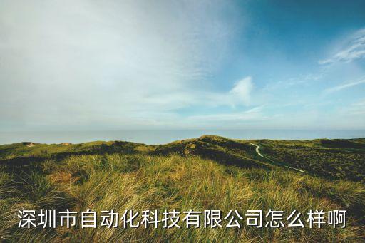 深圳市自動化科技有限公司怎么樣啊