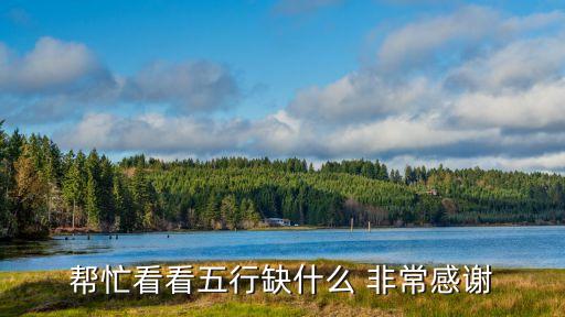 鏑數聚，幫忙看看五行缺什么 非常感謝