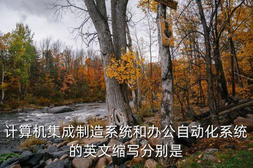 計(jì)算機(jī)集成制造系統(tǒng)和辦公自動(dòng)化系統(tǒng)的英文縮寫分別是