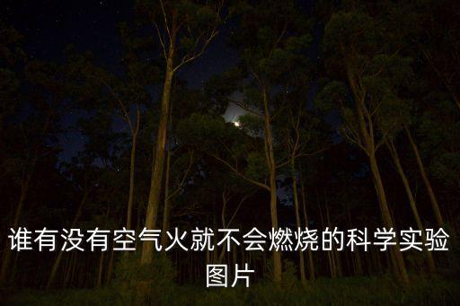 誰有沒有空氣火就不會燃燒的科學(xué)實(shí)驗(yàn)圖片