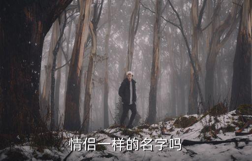 情侶一樣的名字嗎