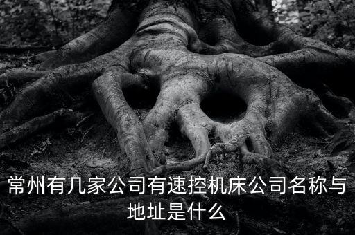常州市博泰自動化設(shè)備有限公司，常州道一數(shù)控科技有限公司地址