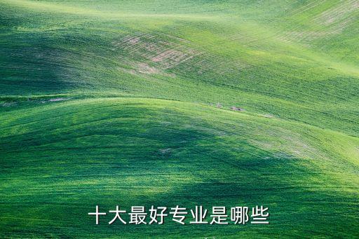 十大最好專業(yè)是哪些