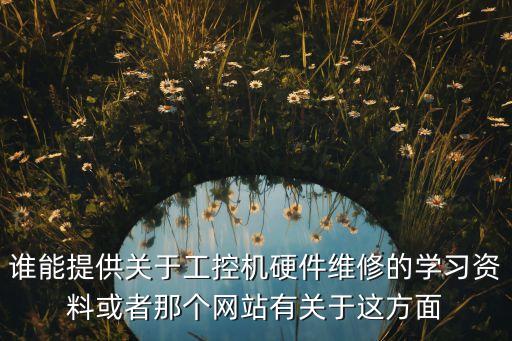 誰能提供關(guān)于工控機(jī)硬件維修的學(xué)習(xí)資料或者那個(gè)網(wǎng)站有關(guān)于這方面
