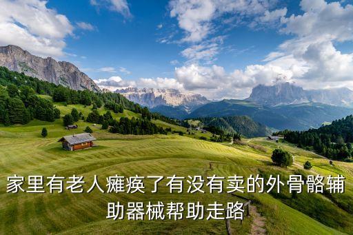 人體外骨骼搬運(yùn)助力器，家里有老人癱瘓了有沒(méi)有賣的外骨骼輔助器械幫助走路